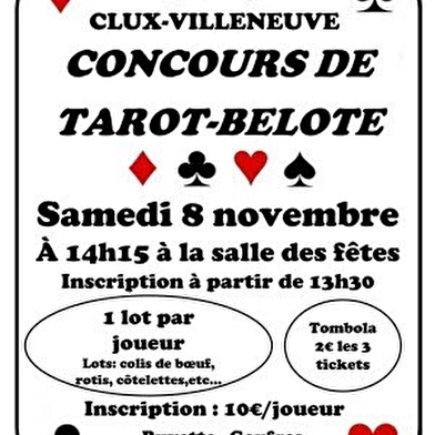 Concours de cartes Tarot-Belote