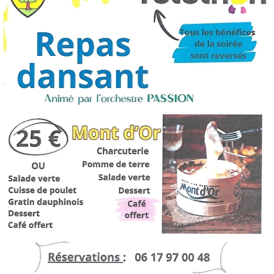 Repas dansant du Téléthon - Soirée Mont d'Or