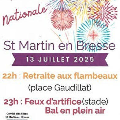 Fête nationale avec bal et feux d'artifice