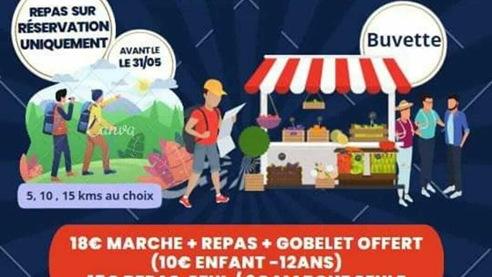 Randonnée pédestre et marché de producteurs