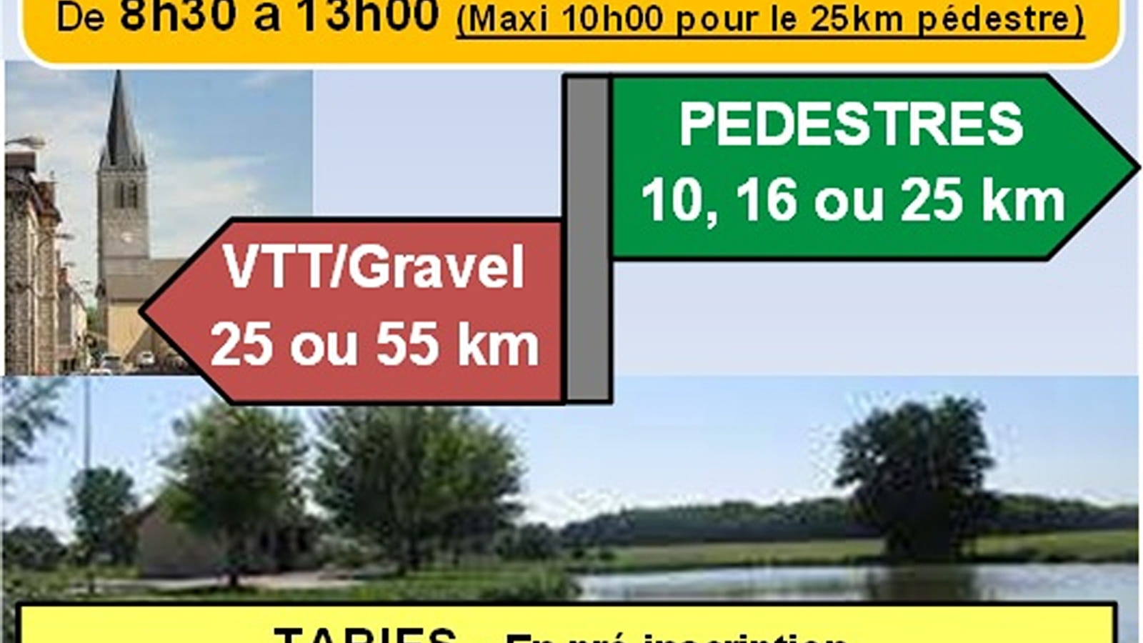 Randonnée des étangs pédestre et VTT